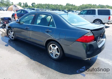 2006 Honda Accord Hybrid z USA, uszkodzony, nr VIN JHMCN36406C000287